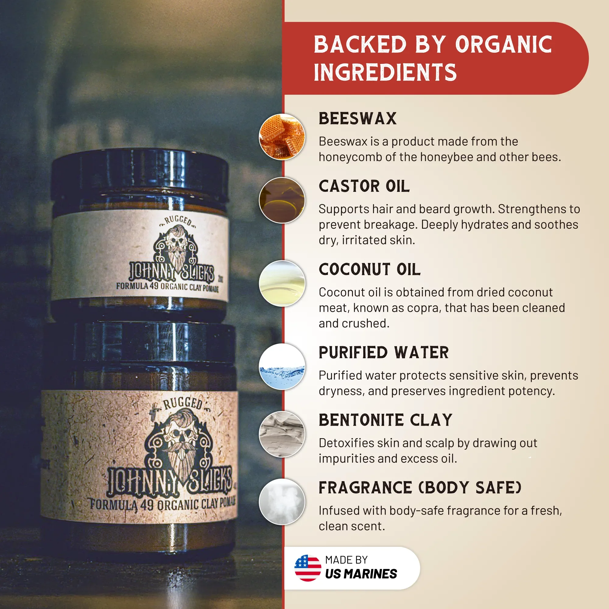 Formula 49 Organic Clay Pomade